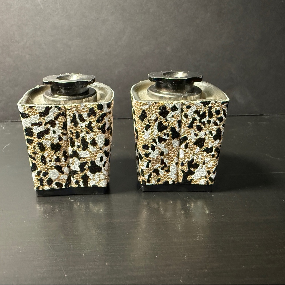 SOLD-Pashion Footwear v1.0 Custom Gold Glitter Animal 3 inch Blocks size 7-8.5